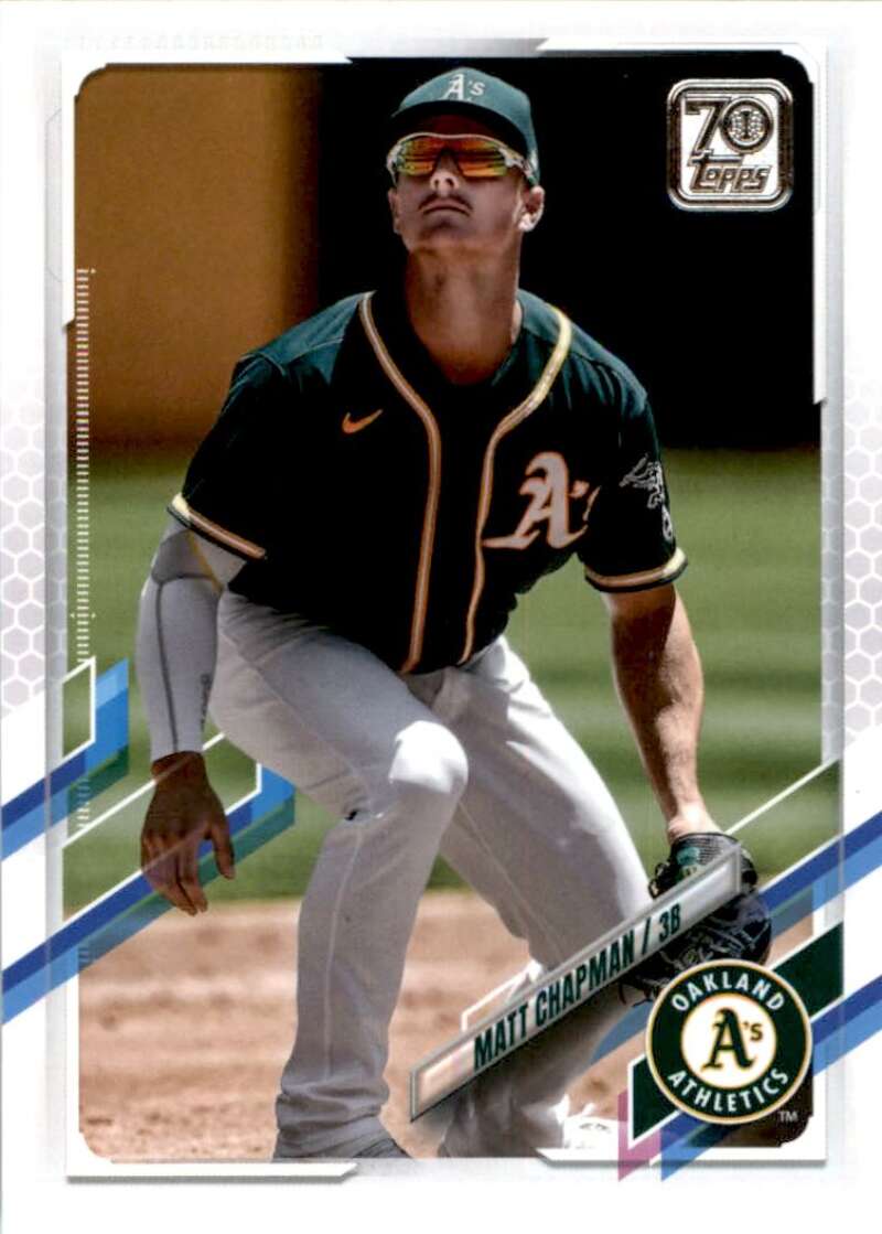 2021 Topps Baseball #3 Matt Chapman Oakland Athletics Image 1