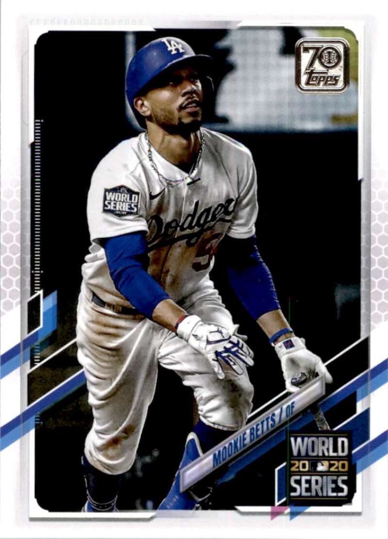 2021 Topps Baseball #15 Mookie Betts Los Angeles Dodgers Image 1