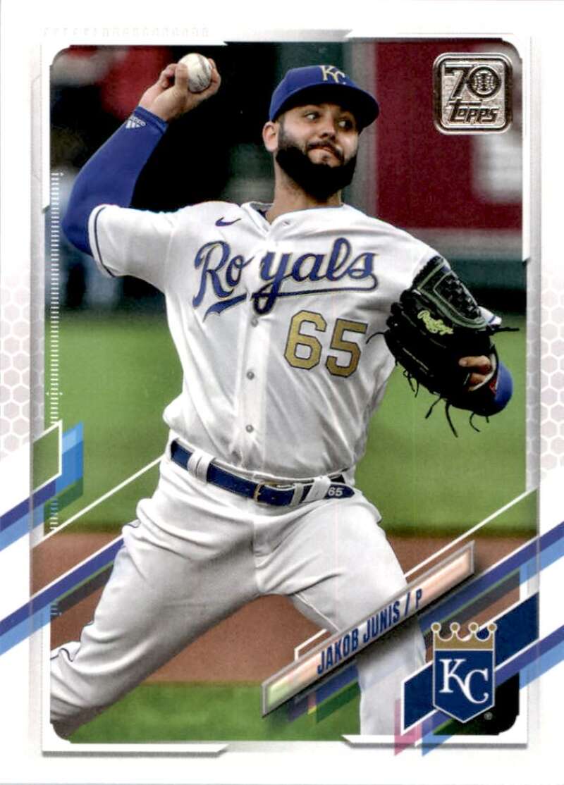 2021 Topps Baseball #19 Jakob Junis Kansas City Royals Image 1