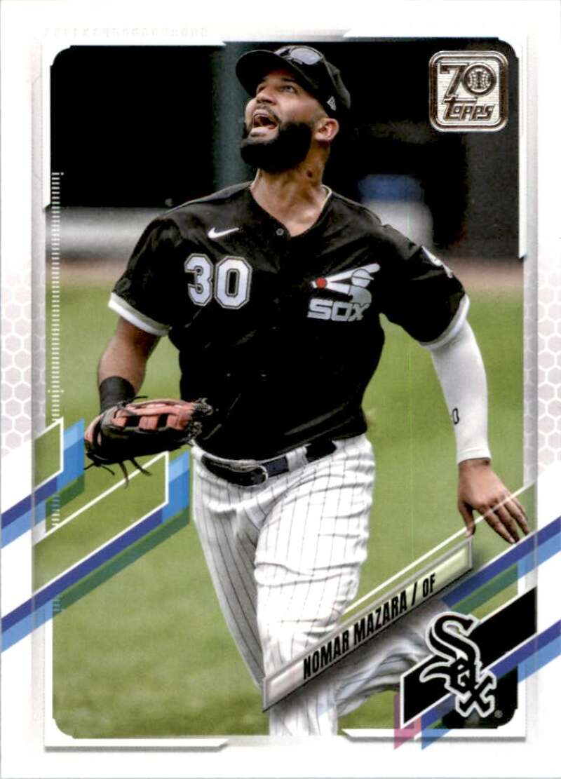 2021 Topps Baseball #23 Nomar Mazara Chicago White Sox Image 1