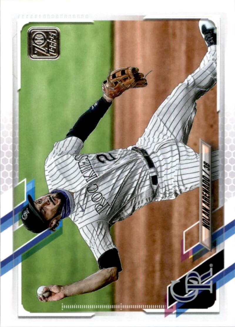 2021 Topps Baseball #24 Nolan Arenado Colorado Rockies Image 1