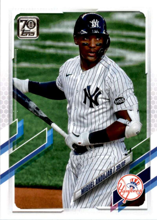 2021 Topps Baseball  #30 Miguel Andujar  New York Yankees  Image 1