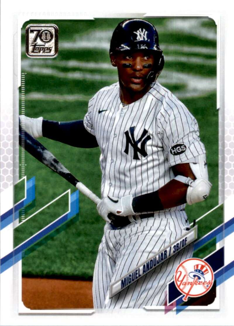 2021 Topps Baseball #30 Miguel Andujar New York Yankees Image 1