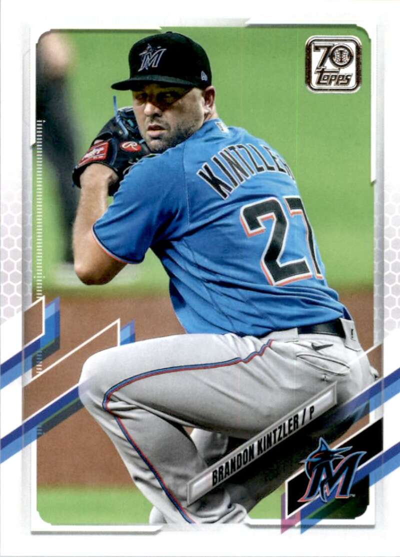 2021 Topps Baseball #31 Brandon Kintzler Miami Marlins Image 1