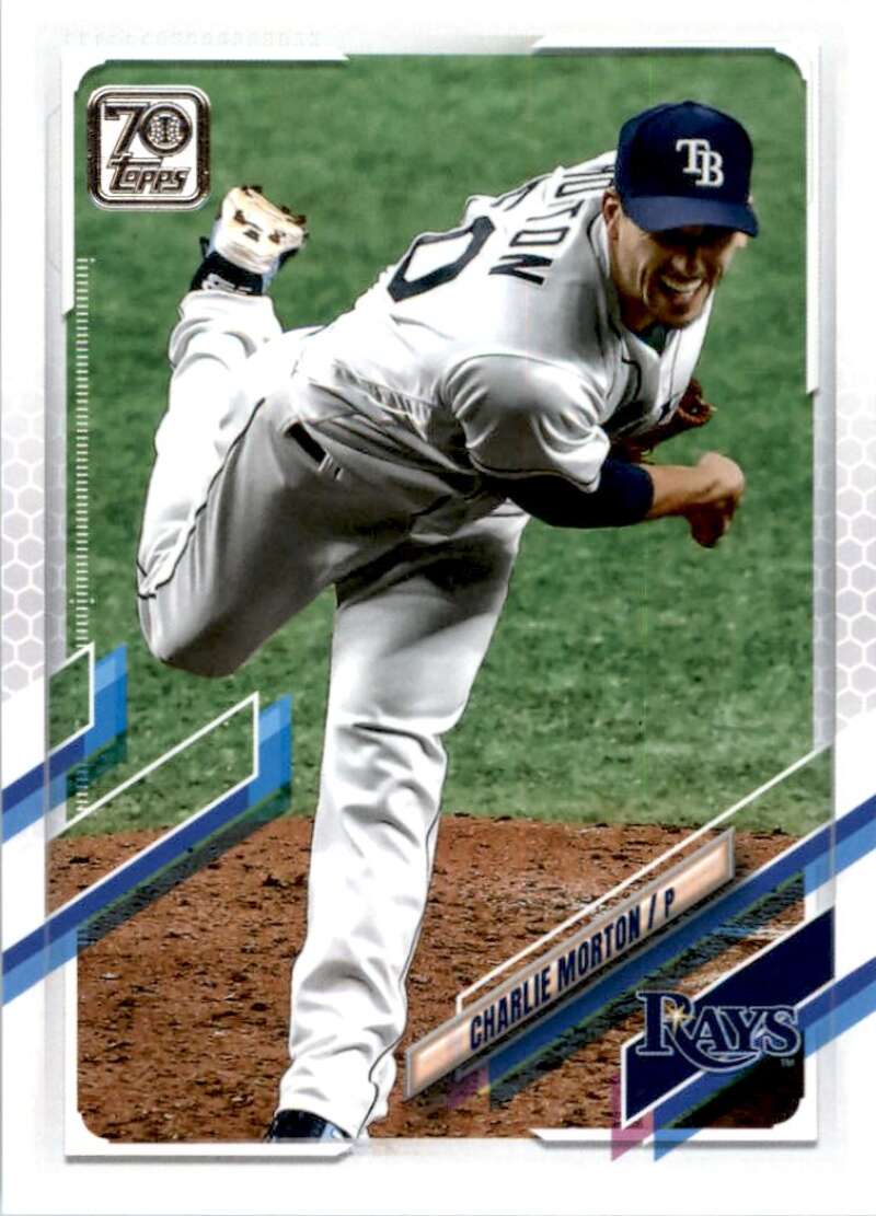 2021 Topps Baseball #36 Charlie Morton Tampa Bay Rays Image 1
