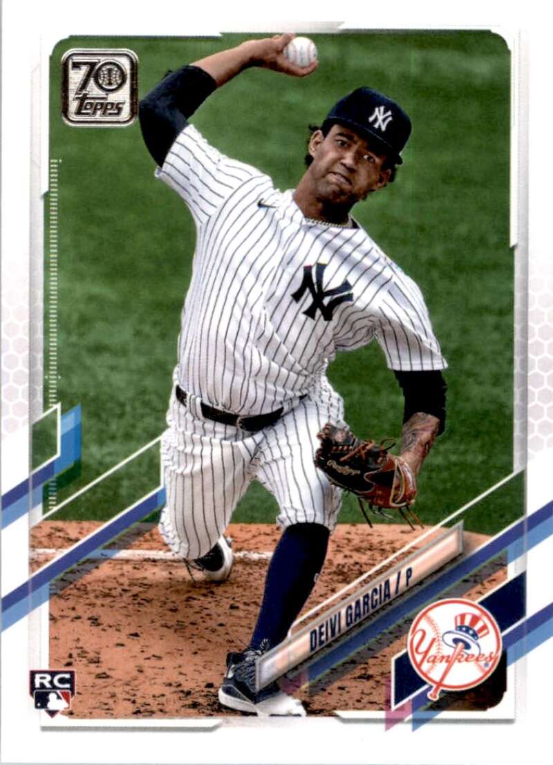 2021 Topps Baseball #41 Deivi Garcia RC Rookie New York Yankees Image 1