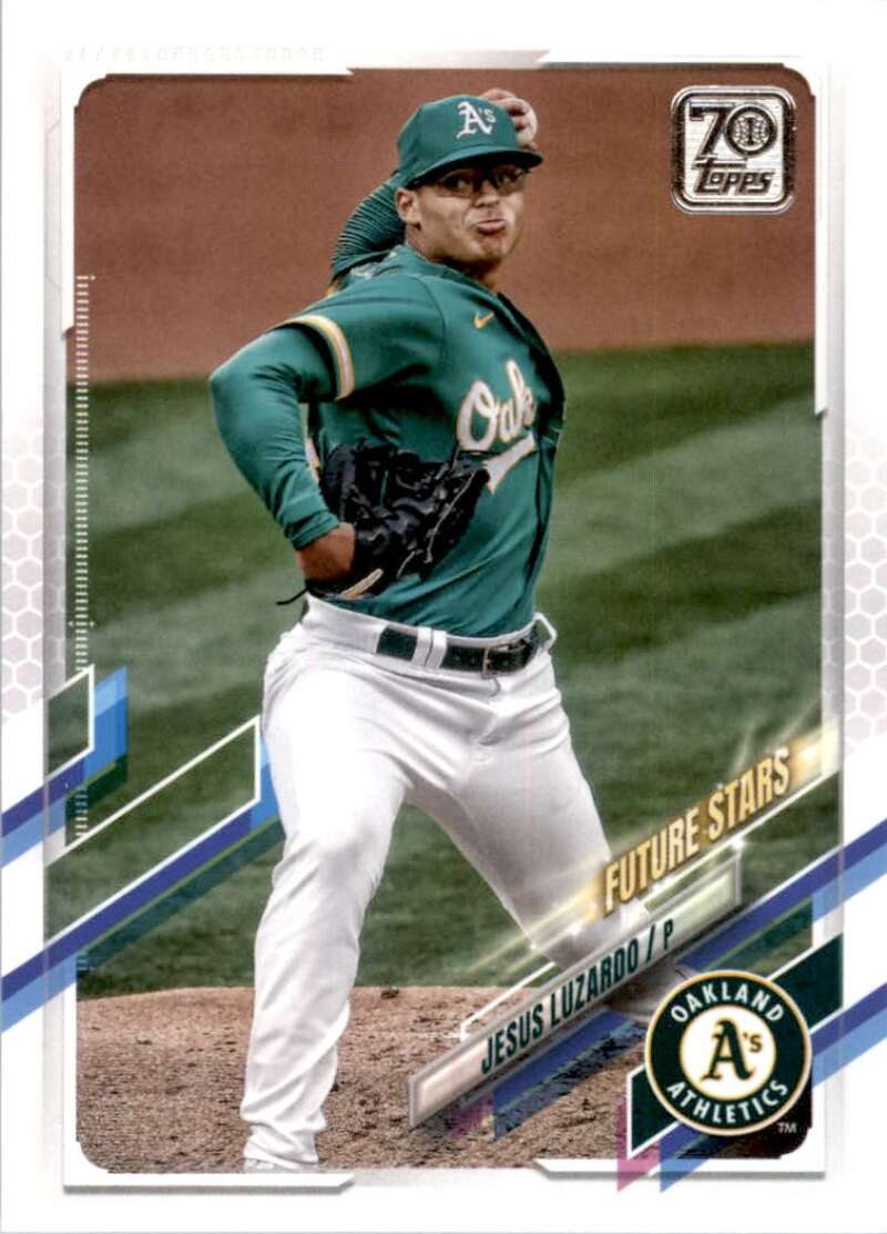 2021 Topps Baseball #46 Jesus Luzardo Oakland Athletics Image 1