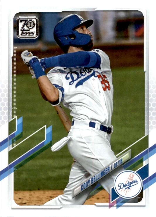 2021 Topps Baseball  #50 Cody Bellinger  Los Angeles Dodgers  Image 1