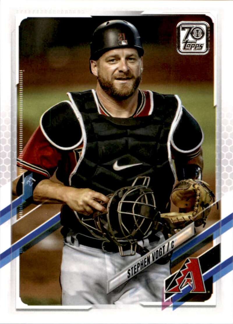 2021 Topps Baseball #62 Stephen Vogt Arizona Diamondbacks Image 1