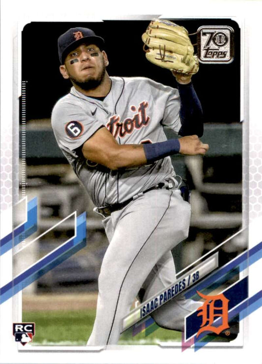2021 Topps Baseball  #65 Isaac Paredes  RC Rookie Detroit Tigers  Image 1