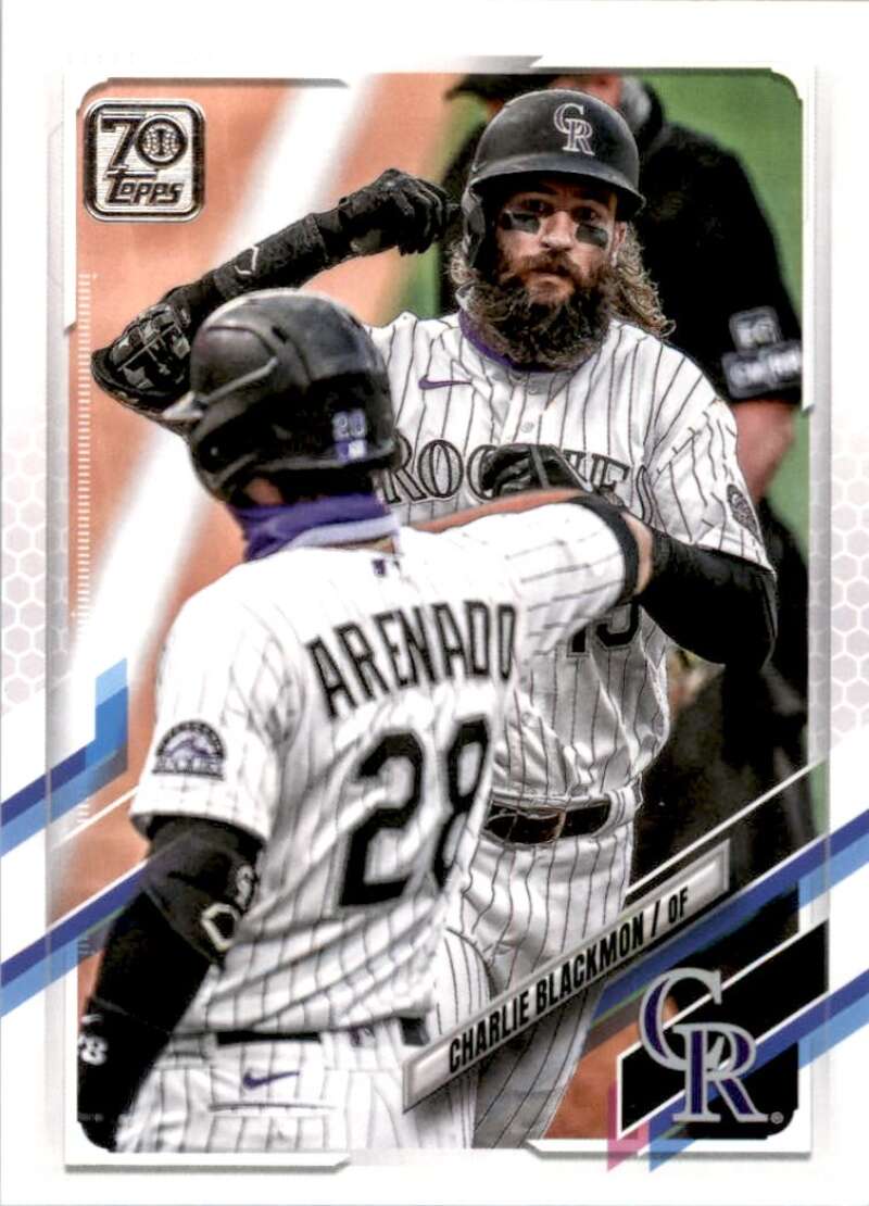 2021 Topps Baseball #68 Charlie Blackmon Colorado Rockies Image 1