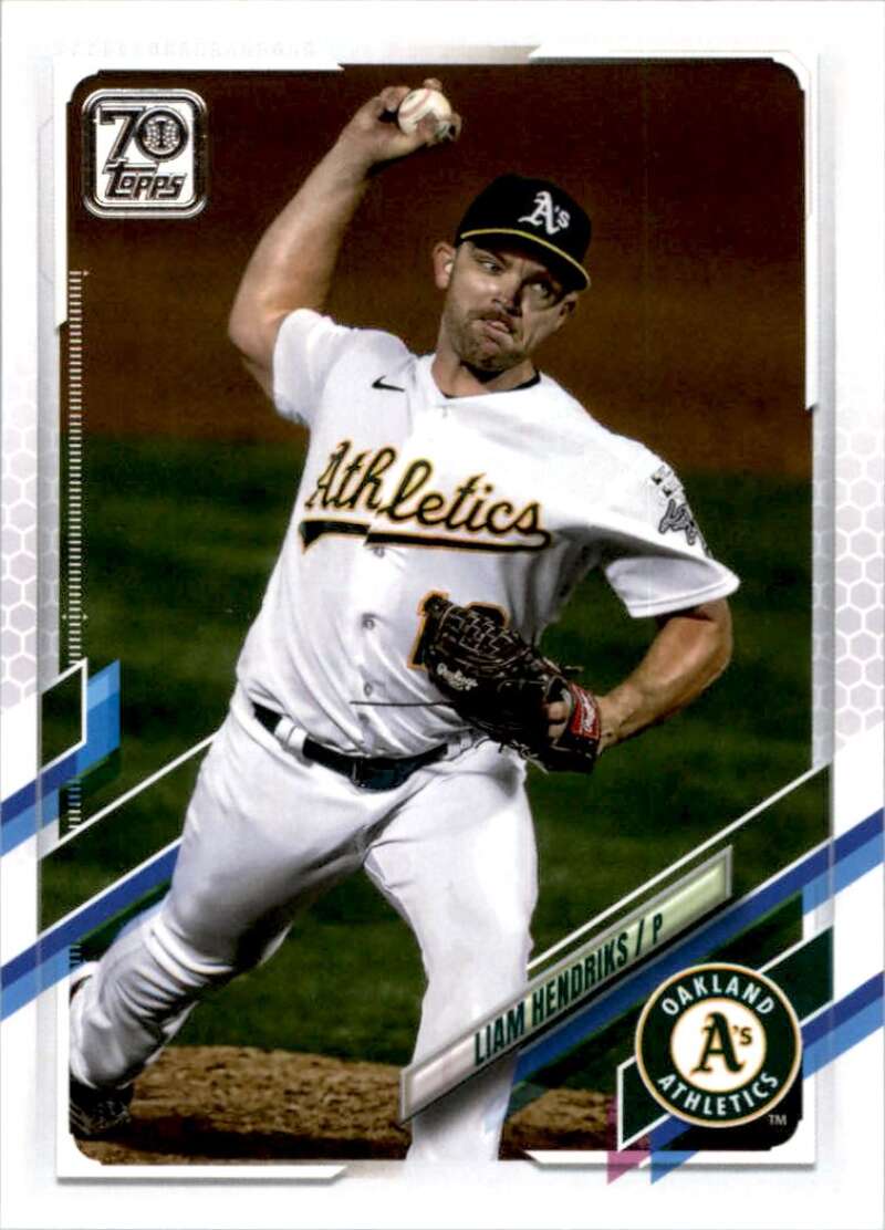 2021 Topps Baseball #80 Liam Hendriks Oakland Athletics Image 1