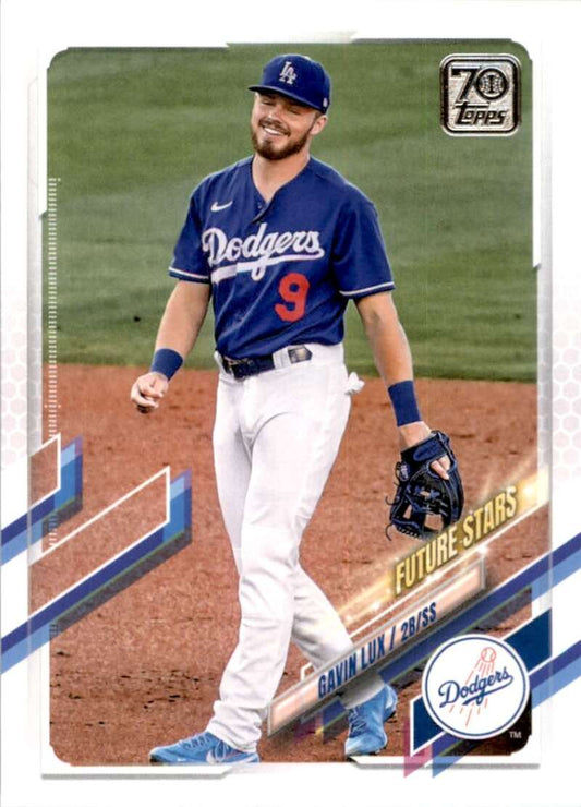2021 Topps Baseball  #83 Gavin Lux  Los Angeles Dodgers  Image 1