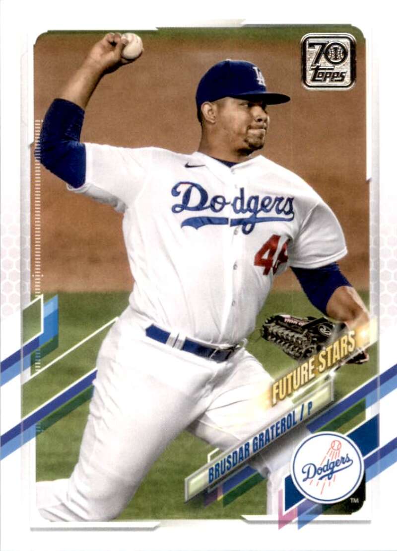 2021 Topps Baseball #85 Brusdar Graterol Los Angeles Dodgers Image 1
