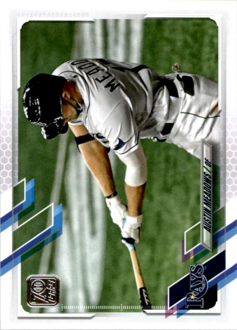 2021 Topps Baseball #86 Austin Meadows Tampa Bay Rays Image 1