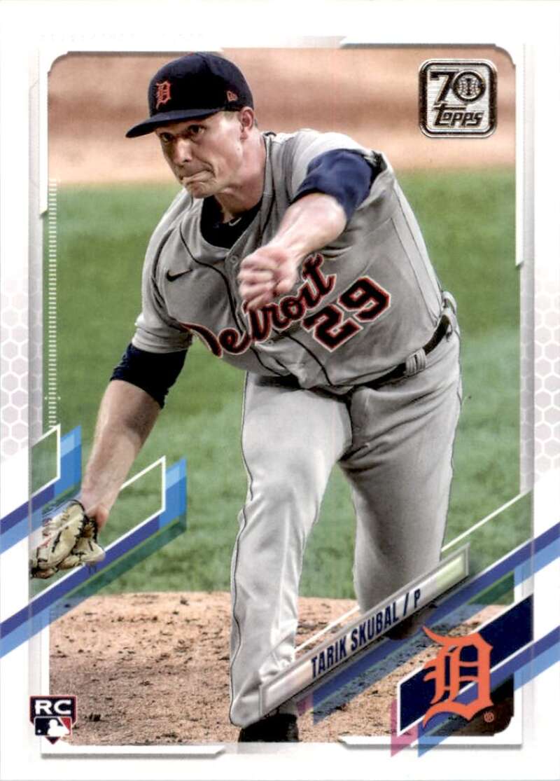 2021 Topps Baseball #92 Tarik Skubal RC Rookie Detroit Tigers Image 1