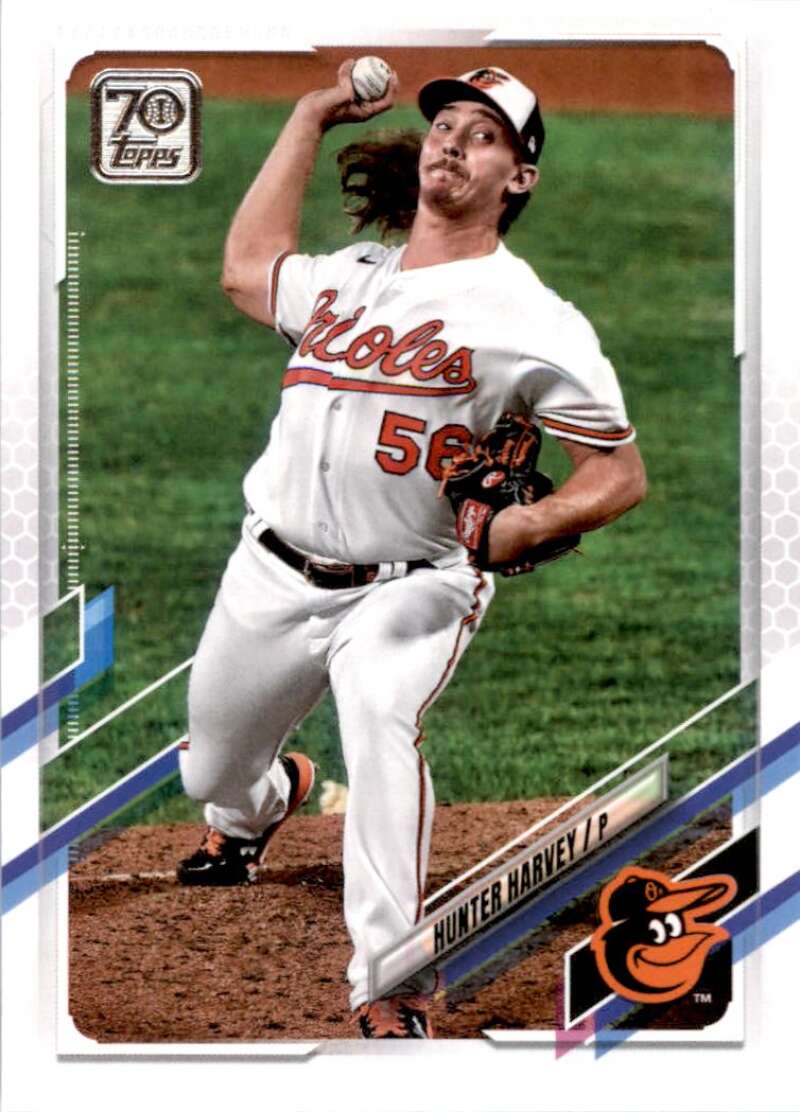 2021 Topps Baseball #93 Hunter Harvey Baltimore Orioles Image 1
