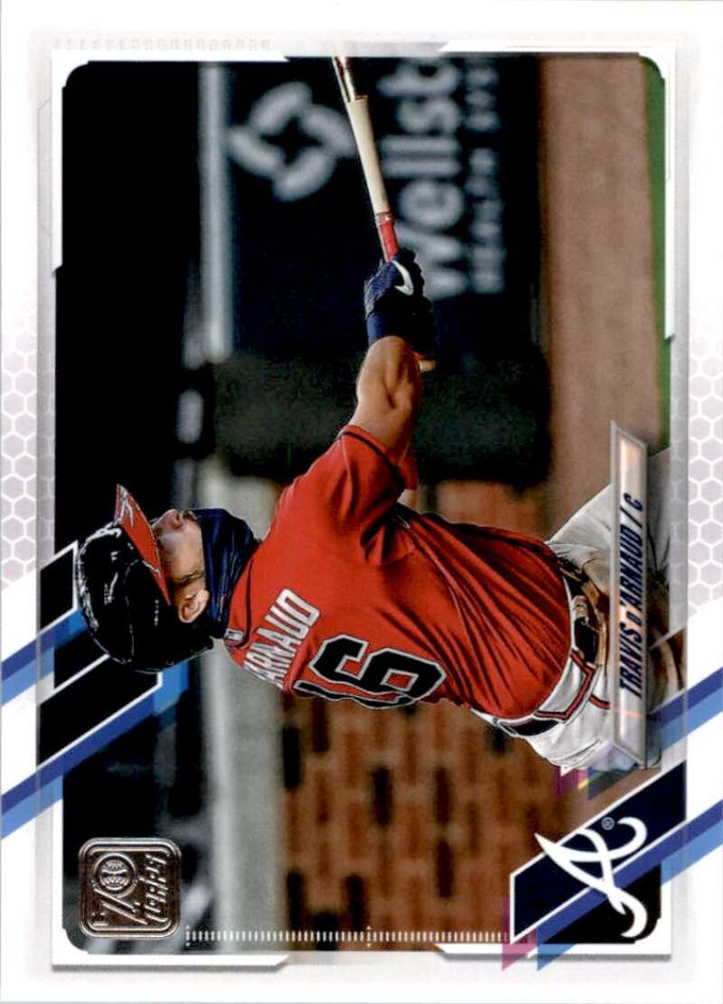 2021 Topps Baseball #101 Travis d'Arnaud Atlanta Braves Image 1