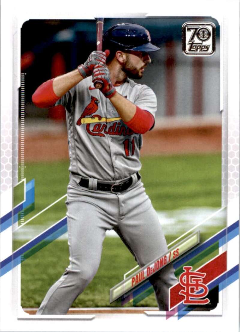 2021 Topps Baseball #102 Paul DeJong St. Louis Cardinals Image 1