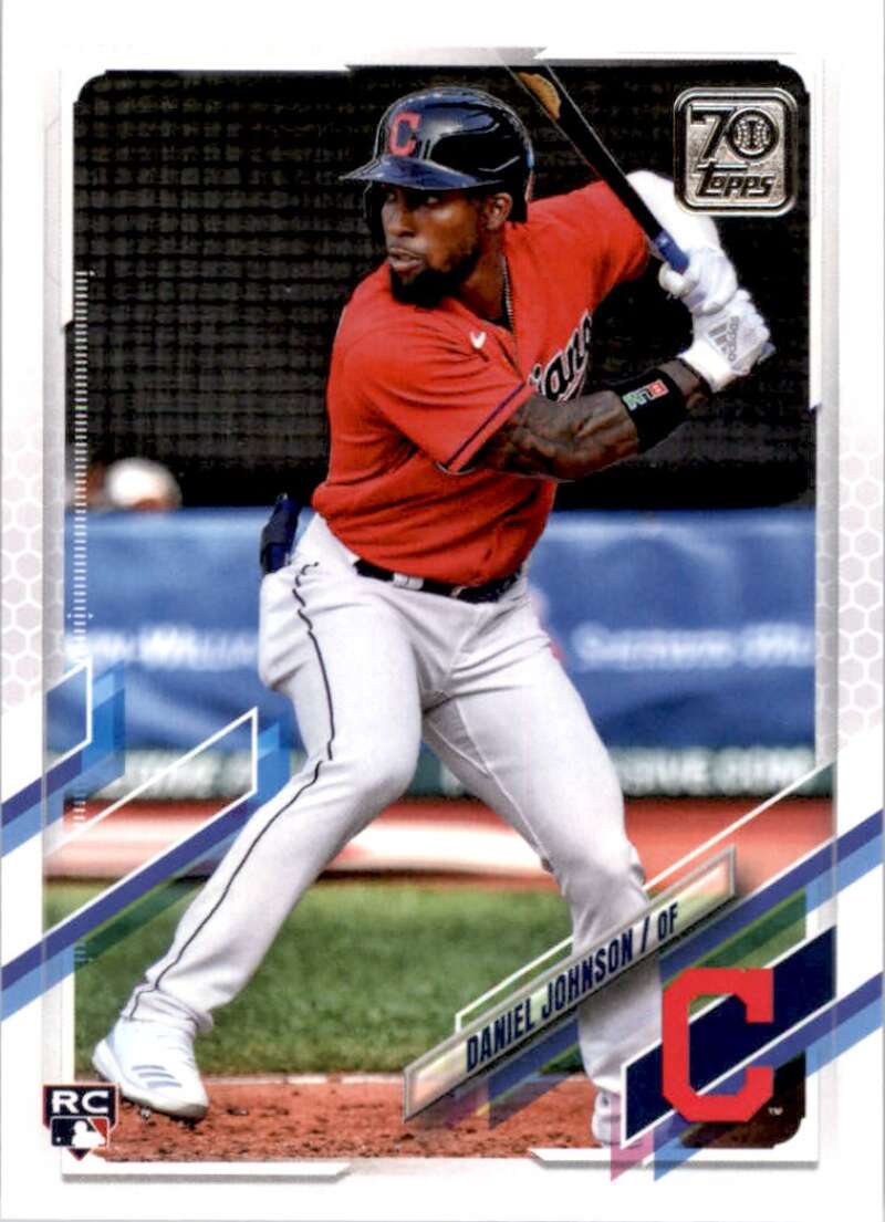 2021 Topps Baseball #103 Daniel Johnson RC Rookie Cleveland Indians Image 1