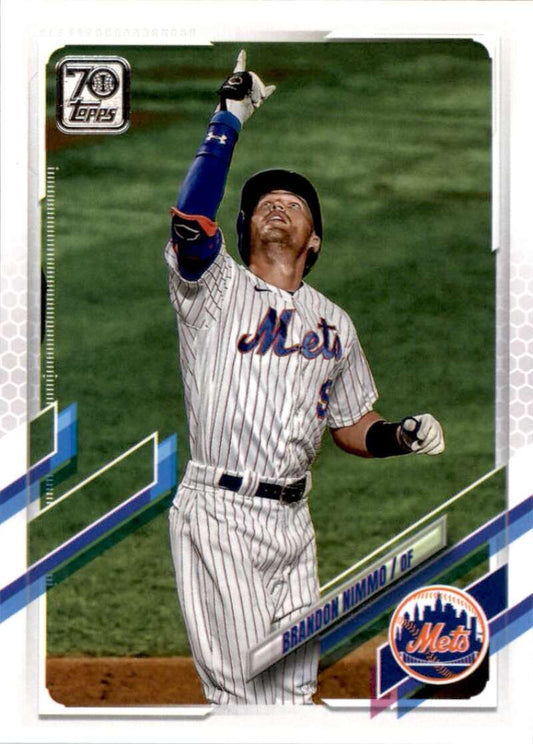 2021 Topps Baseball  #106 Brandon Nimmo  New York Mets  Image 1