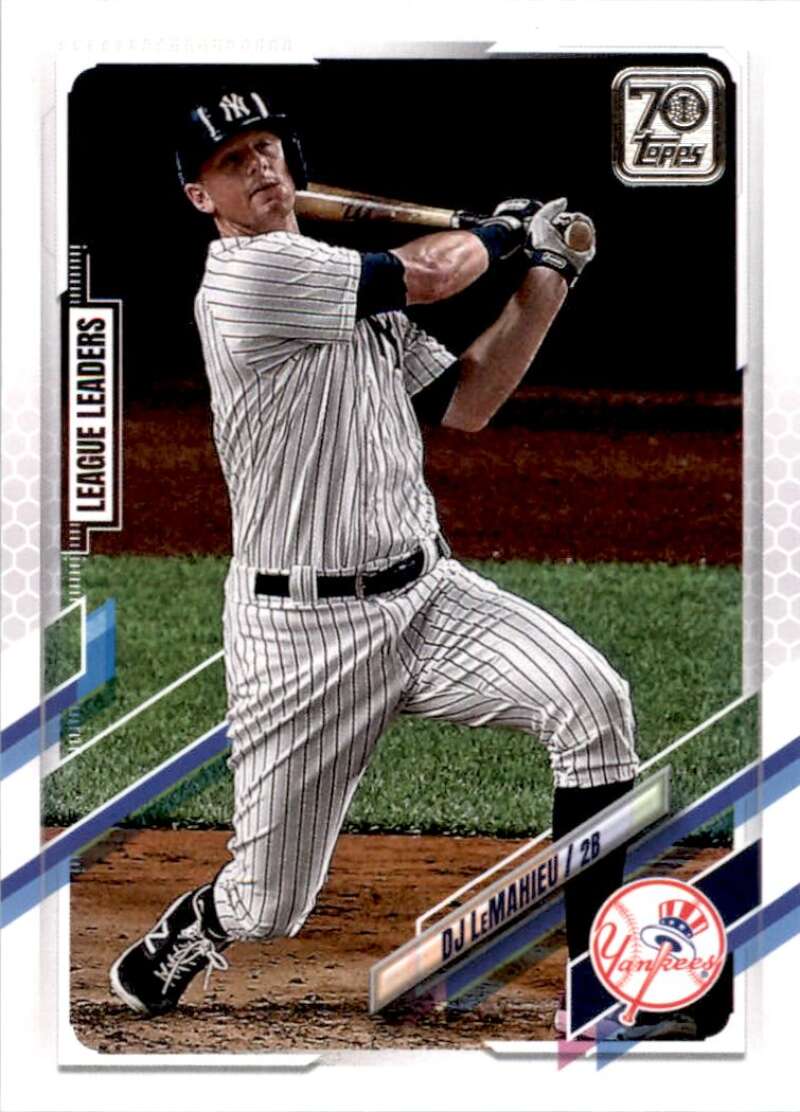 2021 Topps Baseball #108 DJ LeMahieu New York Yankees Image 1