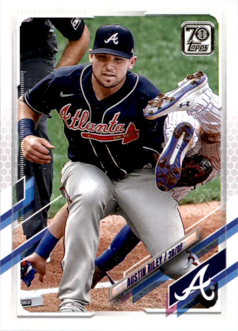 2021 Topps Baseball #111 Austin Riley Atlanta Braves Image 1