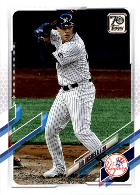2021 Topps Baseball  #117 Gio Urshela  New York Yankees  Image 1