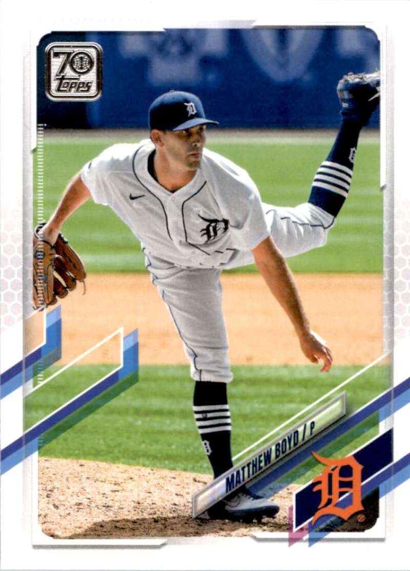 2021 Topps Baseball #121 Matthew Boyd Detroit Tigers Image 1