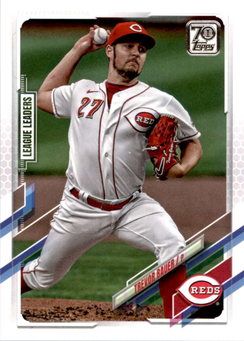 2021 Topps Baseball #137 Trevor Bauer Cincinnati Reds Image 1