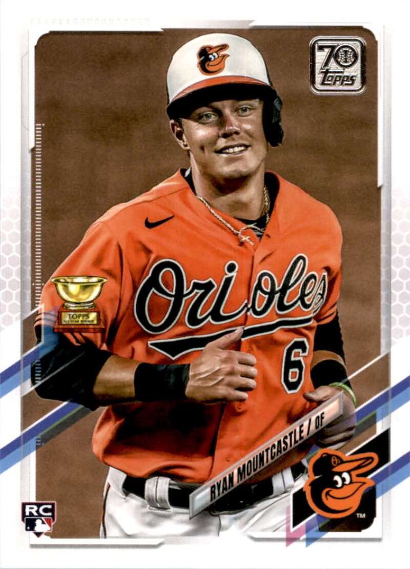 2021 Topps Baseball #143 Ryan Mountcastle RC Rookie Baltimore Orioles Image 1