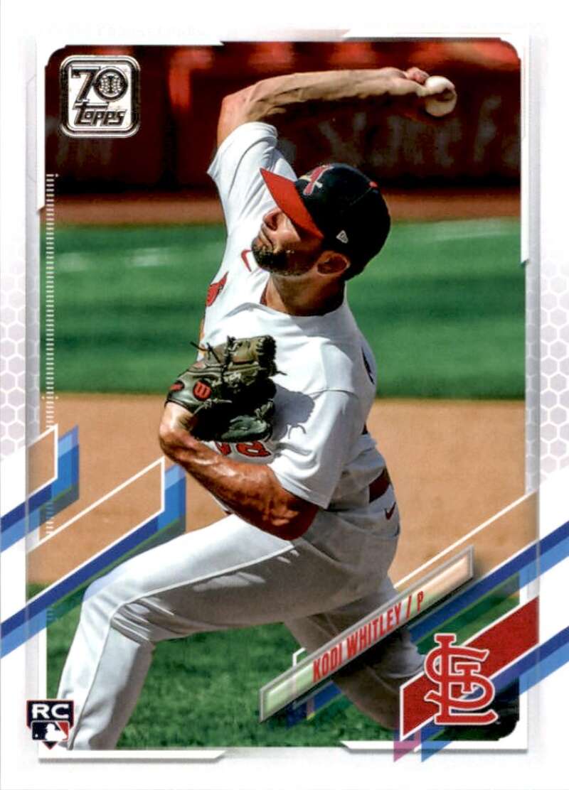 2021 Topps Baseball #145 Kodi Whitley RC Rookie St. Louis Cardinals Image 1