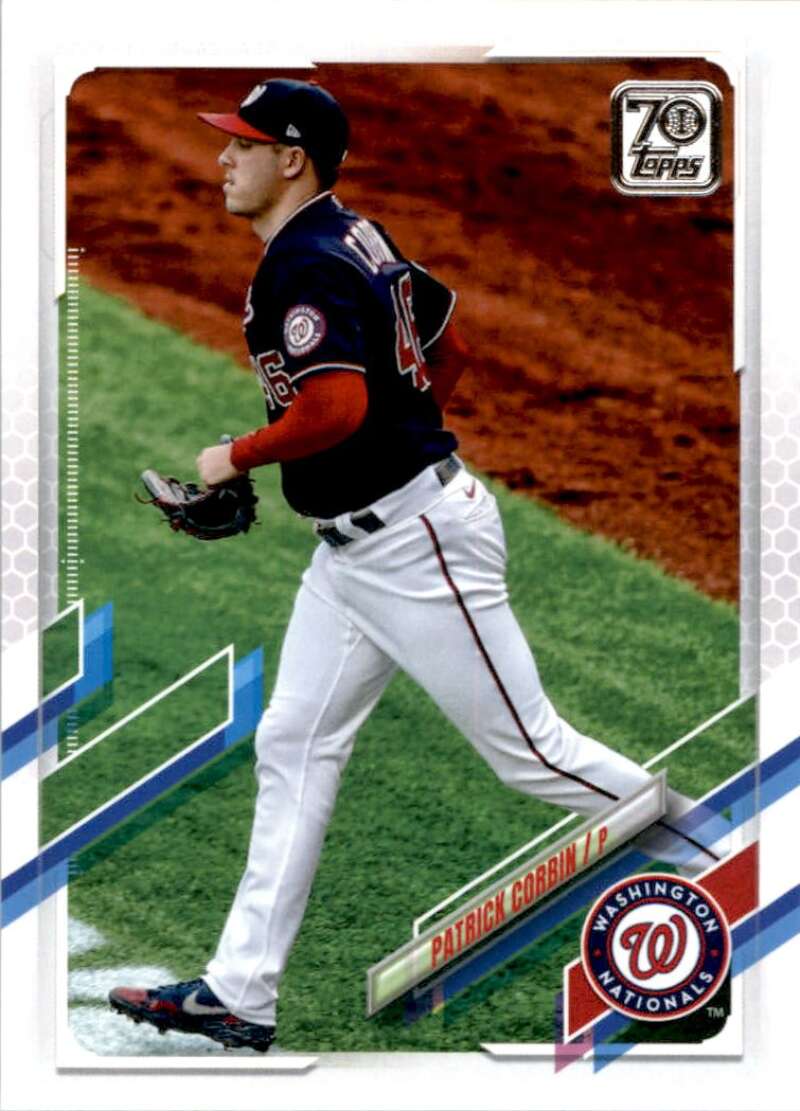 2021 Topps Baseball #146 Patrick Corbin Washington Nationals Image 1
