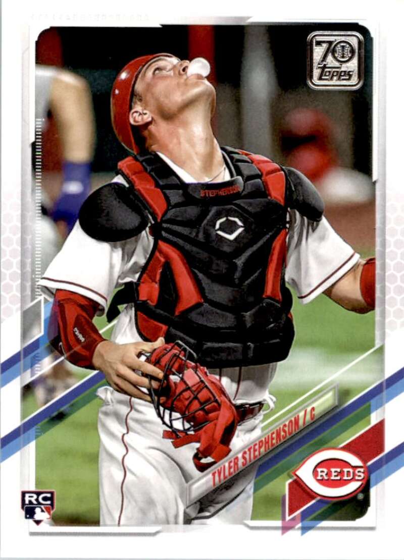 2021 Topps Baseball #153 Tyler Stephenson RC Rookie Cincinnati Reds Image 1
