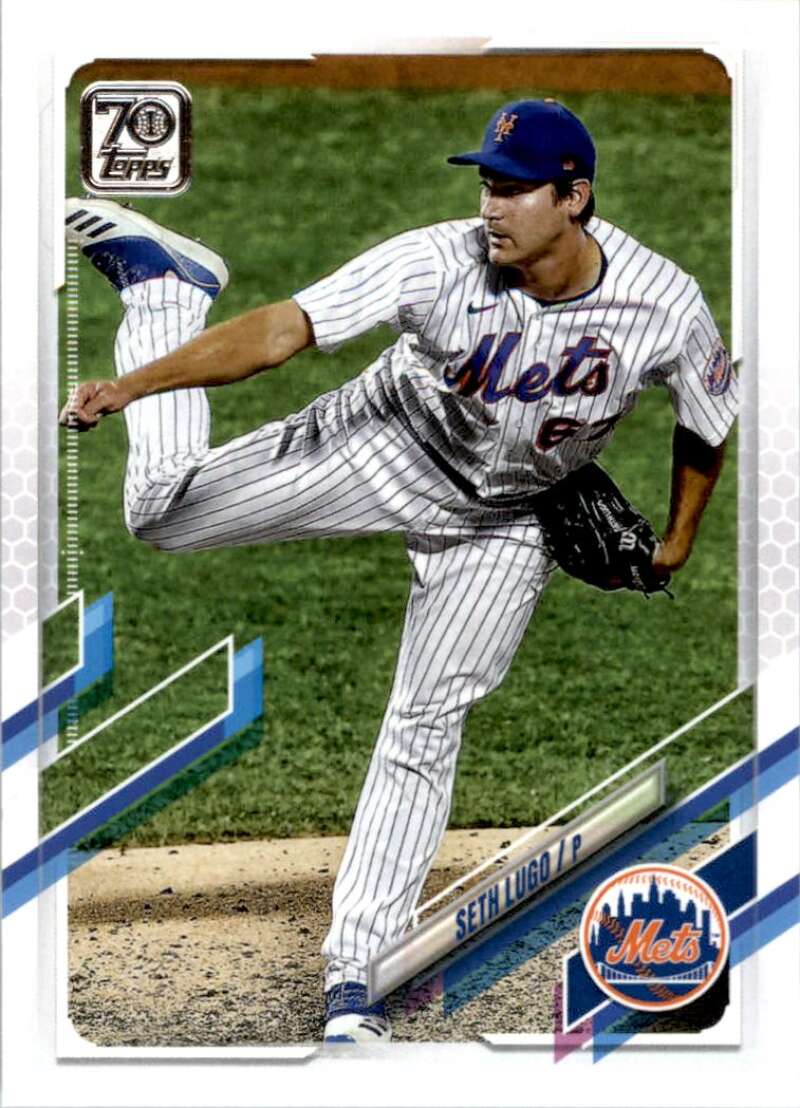 2021 Topps Baseball #155 Seth Lugo New York Mets Image 1