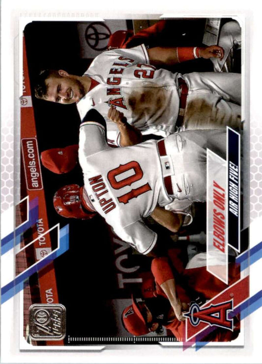 2021 Topps Baseball  #166 Elbows Only  Los Angeles Angels  Image 1