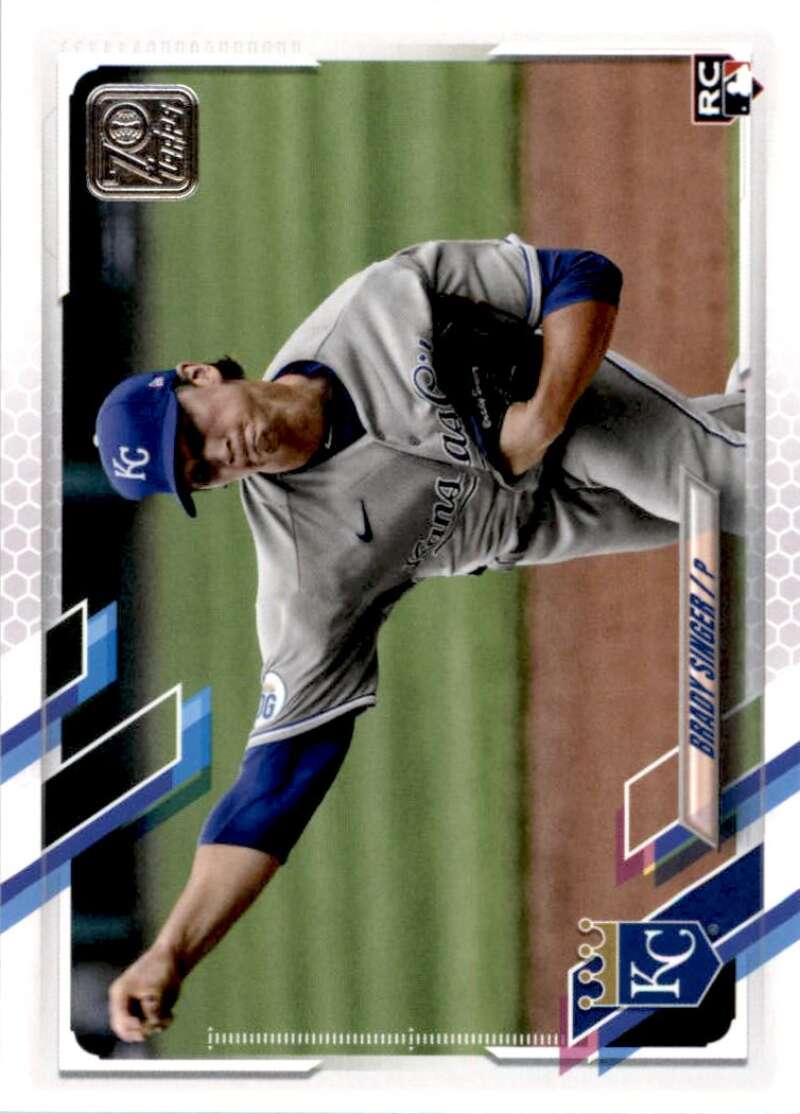 2021 Topps Baseball #169 Brady Singer RC Rookie Kansas City Royals Image 1