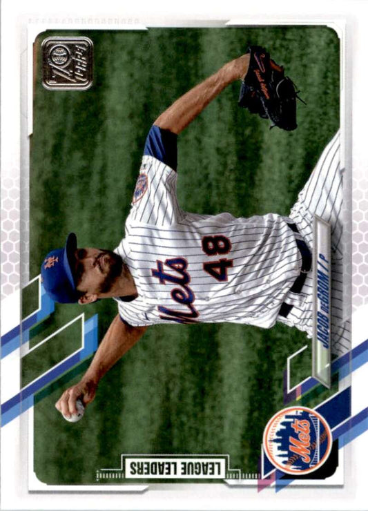 2021 Topps Baseball  #170 Jacob deGrom  New York Mets  Image 1