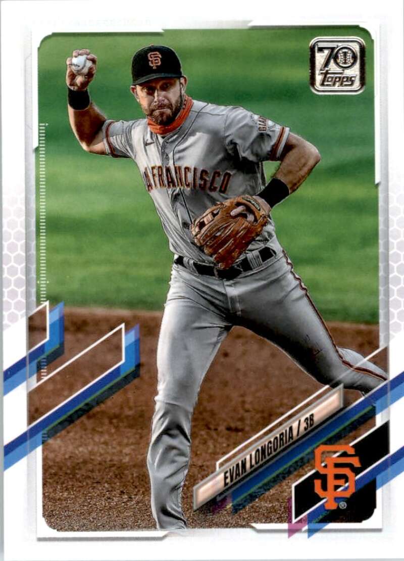 2021 Topps Baseball #173 Evan Longoria San Francisco Giants Image 1