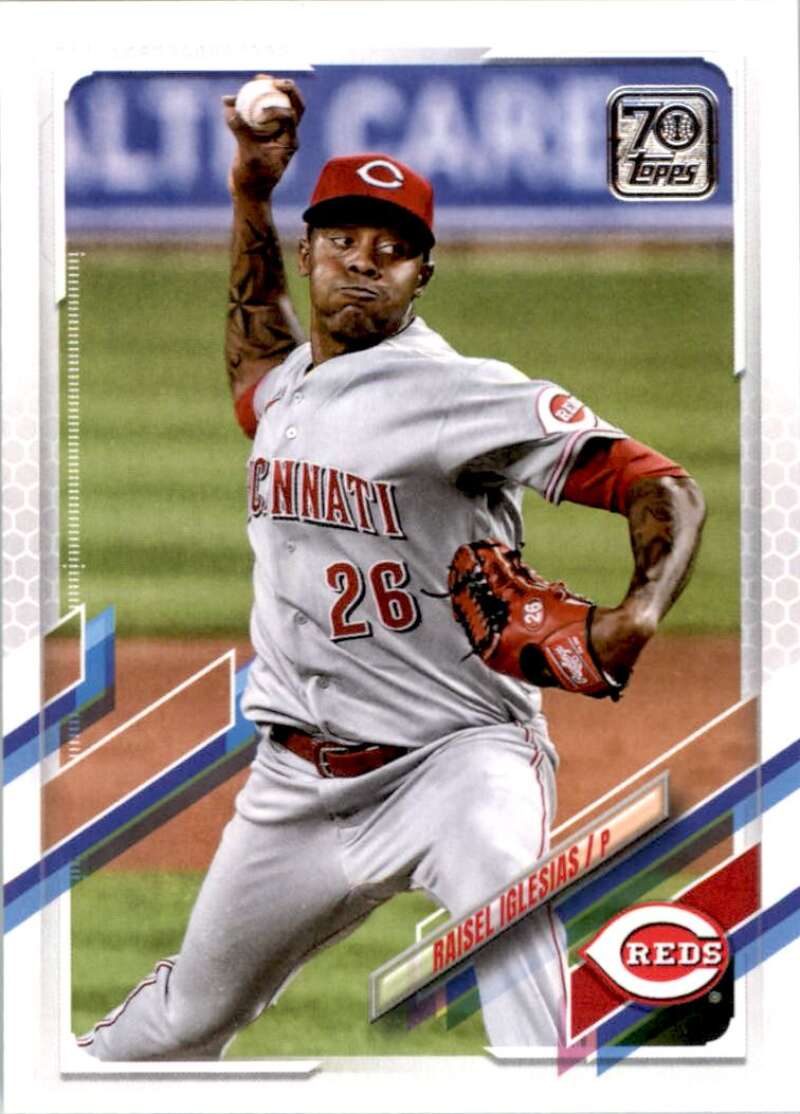 2021 Topps Baseball #174 Raisel Iglesias Cincinnati Reds Image 1