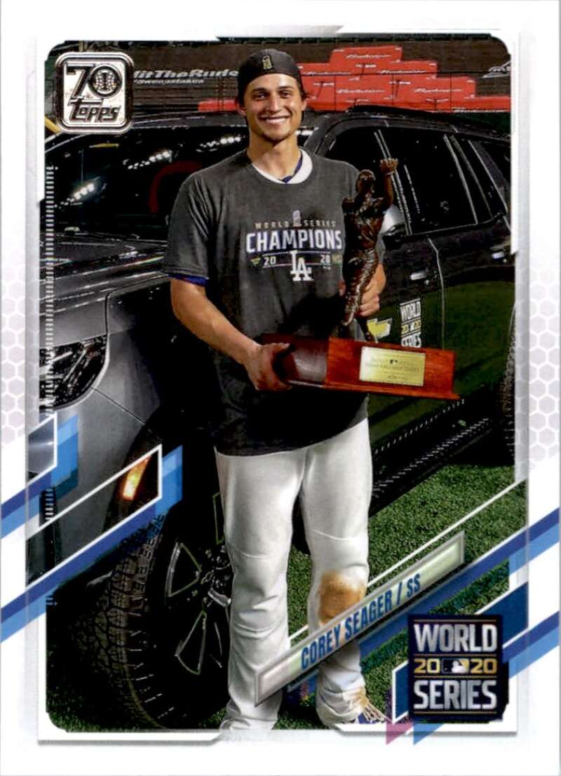 2021 Topps Baseball #198 Corey Seager Los Angeles Dodgers Image 1