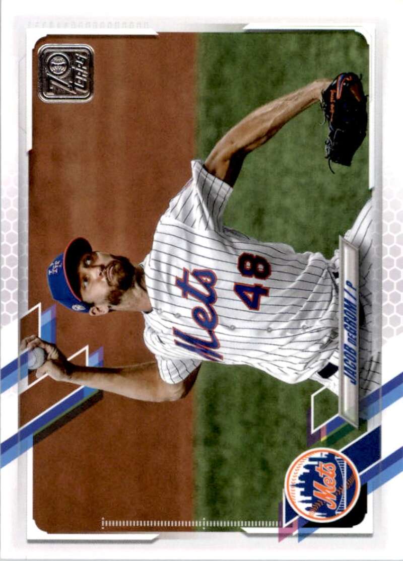 2021 Topps Baseball #200 Jacob deGrom New York Mets Image 1
