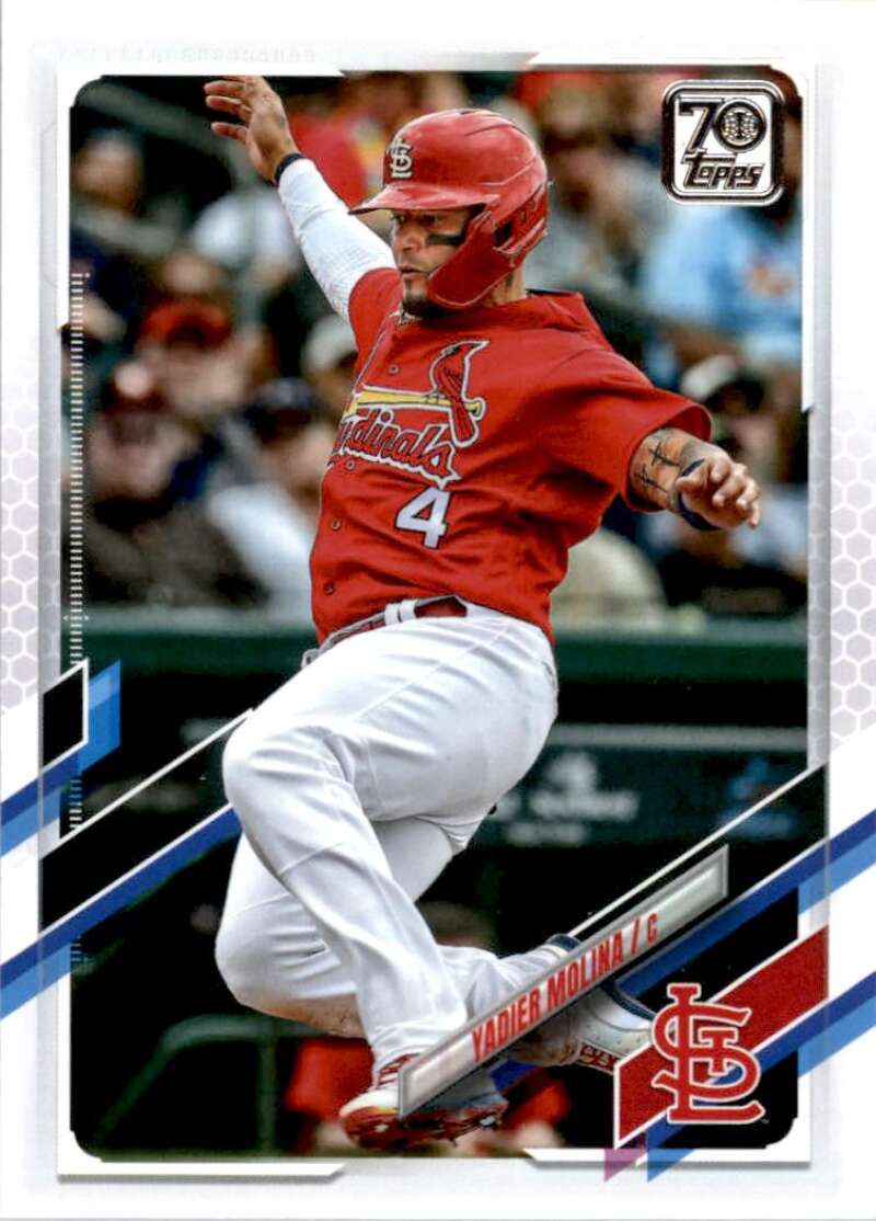 2021 Topps Baseball #207 Yadier Molina St. Louis Cardinals Image 1