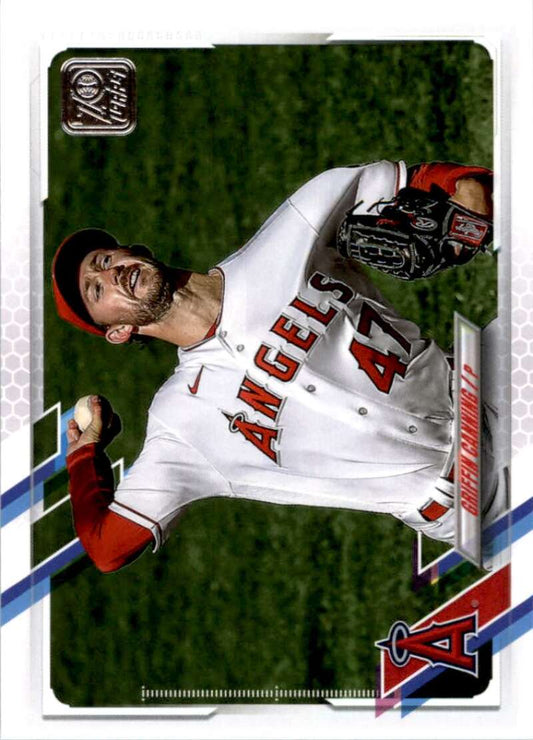 2021 Topps Baseball  #208 Griffin Canning  Los Angeles Angels  Image 1