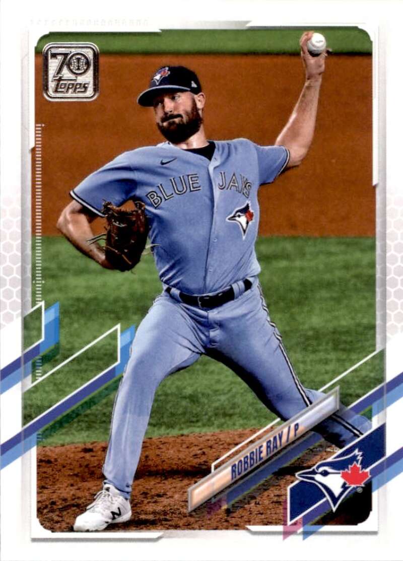 2021 Topps Baseball #212 Robbie Ray Toronto Blue Jays Image 1