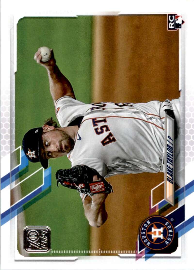 2021 Topps Baseball #228 Blake Taylor RC Rookie Houston Astros Image 1