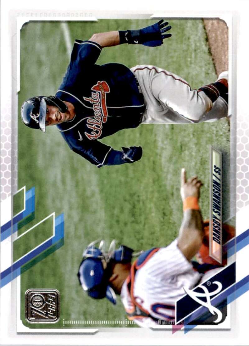 2021 Topps Baseball #233 Dansby Swanson Atlanta Braves Image 1
