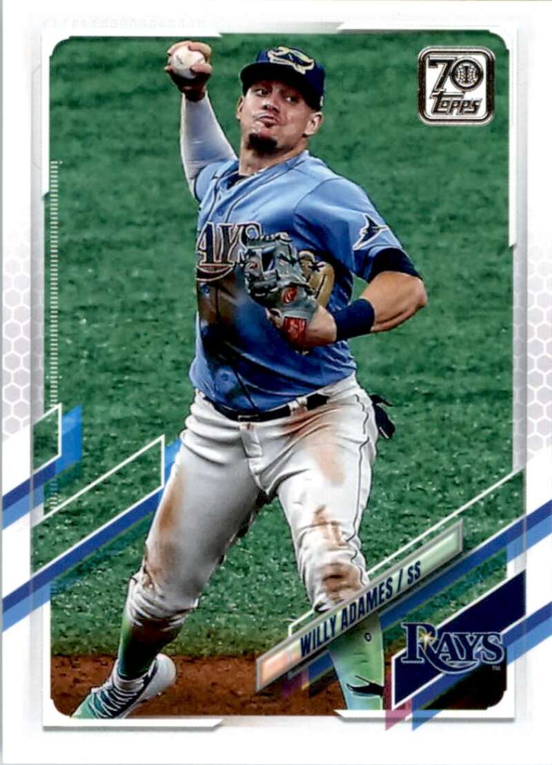 2021 Topps Baseball #237 Willy Adames Tampa Bay Rays Image 1