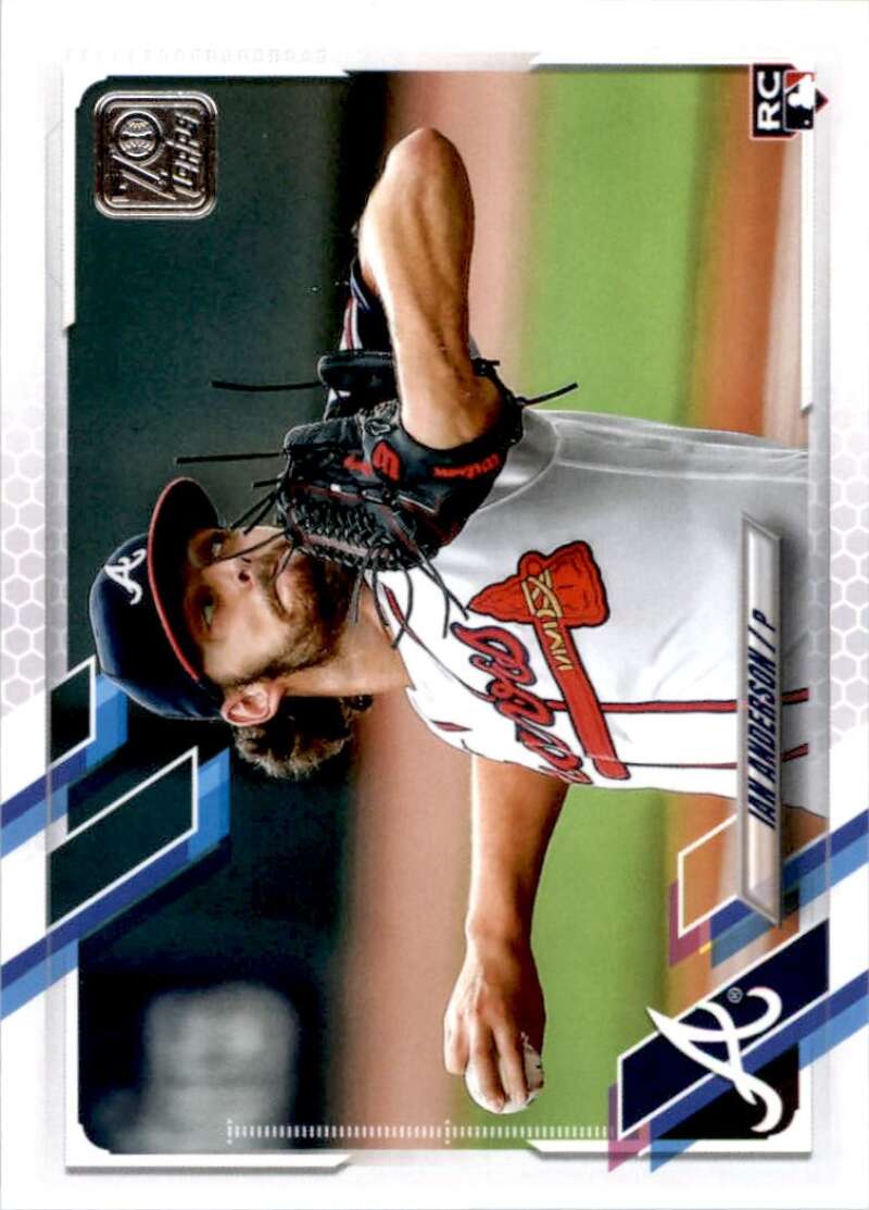 2021 Topps Baseball #239 Ian Anderson RC Rookie Atlanta Braves Image 1