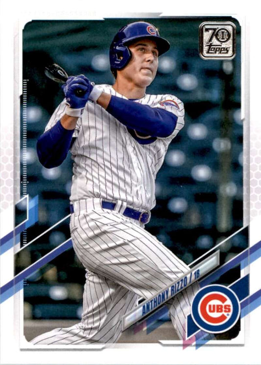 2021 Topps Baseball  #241 Anthony Rizzo  Chicago Cubs  Image 1